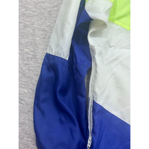 Nike Windbreaker Jacket Men's Large Polyester Zip Up Outdoor Blue - Picture 2 of 10